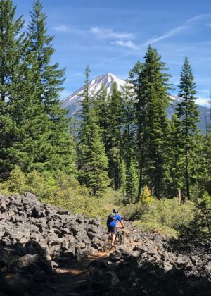 Brown Mountain Trail through Volcanic Field with view of Mt McLoughlin| Klamath Trails Alliance